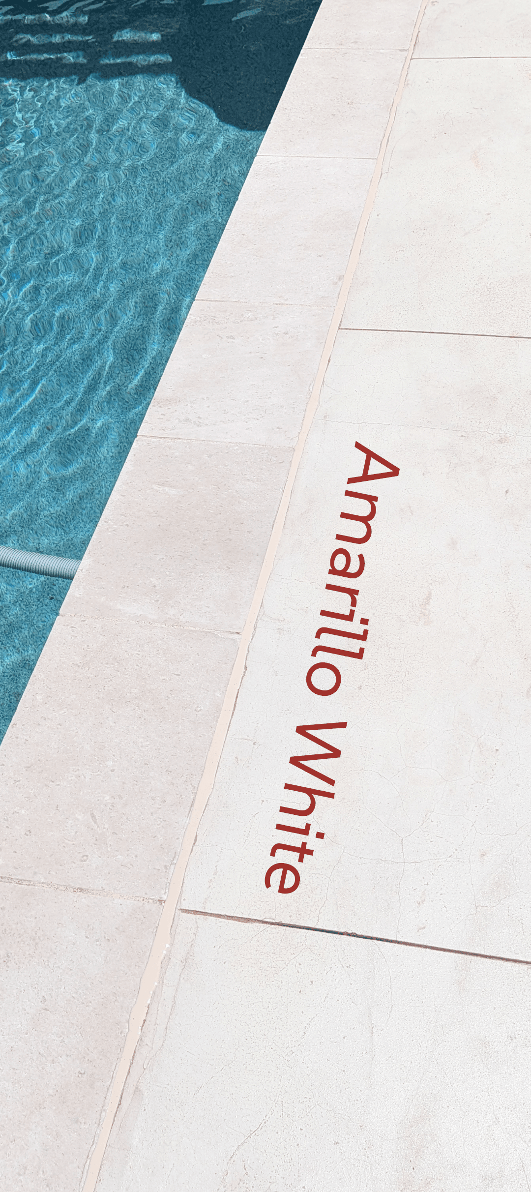 Sika Amarillo White pool mastic sealant color example — smooth finish